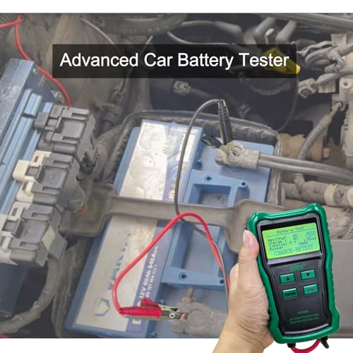 12V Car Battery Tester with Protective Case- Digital Automotive Battery Load & Alternator Analyzer for Vehicles, Motorcycle, Boat - Accurate CCA Testing (100-2000 CCA) for Batteries