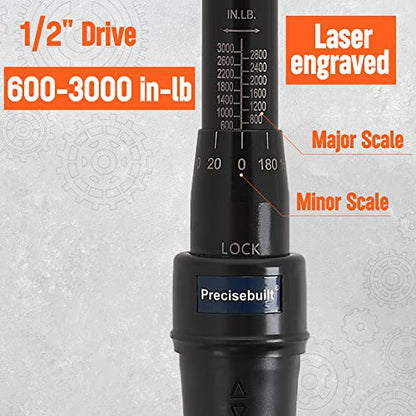 1/2" Drive 600-3000 in-lb Click Tech Torque Wrench - size: 1/2" DR. 600-3000 in-lb