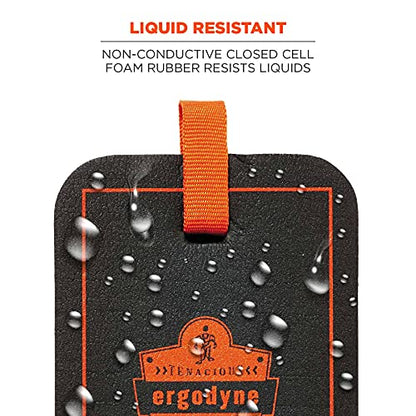 Ergodyne ProFlex 365 Mini Kneeling Pad with Glove Grabber, 4" x 6" x 1, Black - style: Pad with Glove Clip