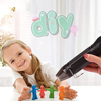 LDK Mini Heat Gun, 4.9Ft 300W Hot Air Gun | Dual Temperature 392℉ & 662℉ for Shrink Wrapping, Epoxy Resin & Vinyl, Craft Embossing, Phone Repair Heat Gun - color: Black
