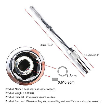Car Front/Rear Shock Absorbers Socket Wrench Removal Tool Set for Speed Reduction Shock Absorbers Wrench Tools Socket Wrench Auto Maintenance Tool Mechanical Tool Car Repair Equipment