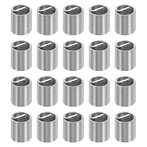 PATIKIL Wire Thread Inserts 3/8-24 UNF 2D 19mm, 20Pcs 304 Stainless Steel Helical Coiled Wire Screw Threaded Sleeve Sheath for Mechanical Equipment Automotive Repairs - size: 3/8-24 UNF, 19mm