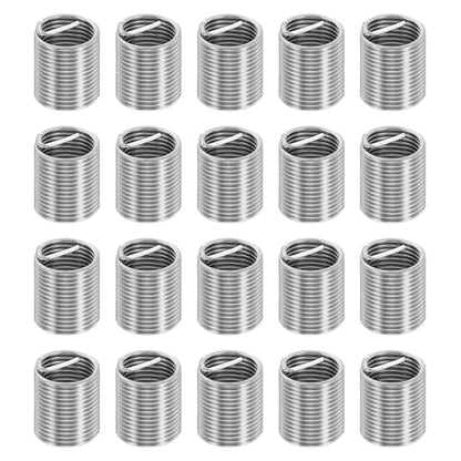 PATIKIL Wire Thread Inserts 3/8-24 UNF 2D 19mm, 20Pcs 304 Stainless Steel Helical Coiled Wire Screw Threaded Sleeve Sheath for Mechanical Equipment Automotive Repairs - size: 3/8-24 UNF, 19mm