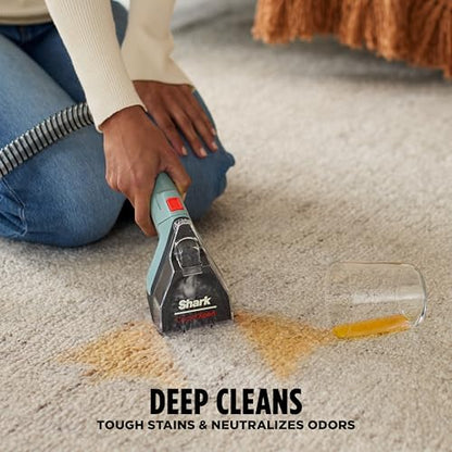 Shark CarpetXpert | Upright Carpet, Area Rug & Upholstery Cleaner | Carpet Shampooer with Handheld Spot & Stain Eliminator | 3 Cleaning Tools | Slate Green | EX151 - style: CarpetXpert HairPro + Spot & Stain