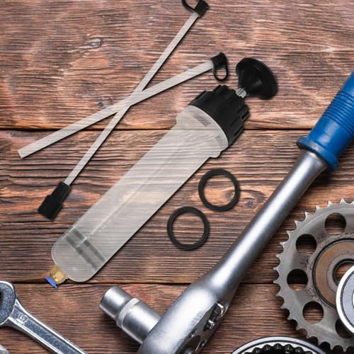 200cc Manual Fluid Extractor Pump Oil Transfer Tool for Automotive Brake and Engine Oil Suction Handheld Pump Extractor for Car Transmission Fluid Change