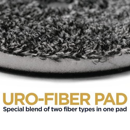 URO-Fiber Microfiber Car Buffer Polisher Pads for Buff and Shine, 6 Inch Polisher Dual Action Buffing Tool for Cutting, Polishing Pad & Finishing, Durable Foam Car Polish Detailing Supplies (692mfp)