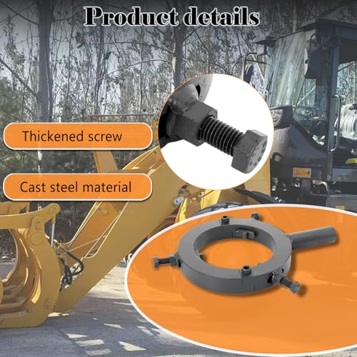 Hydraulic Cylinder Wrench, 3-Jaw Adjustable Gland Nut Wrench 130mm-170mm, Heavy Duty Alloy Steel Excavator Tool for Hydraulic Machinery, Forklift, Loader, Crane Repair - size: 130mm-170mm