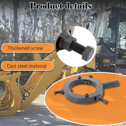 Hydraulic Cylinder Wrench, 3-Jaw Adjustable Gland Nut Wrench 130mm-170mm, Heavy Duty Alloy Steel Excavator Tool for Hydraulic Machinery, Forklift, Loader, Crane Repair - size: 130mm-170mm