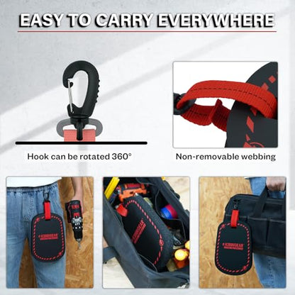 KUNN Small Kneeling Pad 9"X6.5"X1" Mini Foam Kneeing Pad with 360°Hook Heavy-Duty NBR Foam Portable Knee Mat for Working on Floors for Gardeners Plumbers Mechanics Electricians