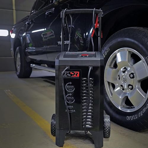 Schumacher Electric DSR Pro Series 6V / 12V Battery Charger Engine Starter & Maintainer - Heavy Duty Wheeled Battery Charger - 125/250 Amps - with 50-Amp Boost Mode - DSR131 - style: DSR131