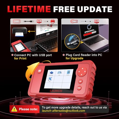 LAUNCH Creader VII+ V2.0 OBD2 Scanner Diagnostic Scan Tool, 2026 New Automotive Check ABS SRS Transmission and Engine Code Reader, 3 Reset Oil Service/Throttle Relearn/SAS Reset, Free Update