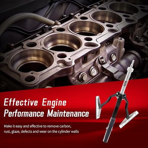 Cylinder Hone Tool, Adjustable Engine Cylinder Honing Tool for Grinding Holes from 2" to 7" in Diameter, Brake Piston Servicing Tools with Extra 3PC 4" Long Stones 220 Grit - size: 3pc 4"