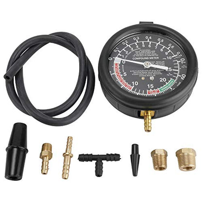 8MILELAKE Fuel Pump and Vacuum Tester Gauge Leak Carburetor Pressure Diagnostics