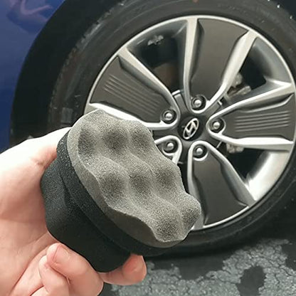 IPELY 2 Pack Large Tire Shine Applicator Pad, Durable and Reusable Hex-Grip Tire Dressing Applicator Pad for Applying Tire Shine - size: Applicator-2Pack