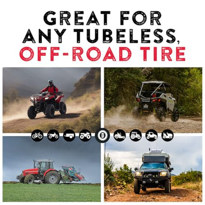 GlueTread Expedition All-Inclusive Off-Road Tire Repair Kit | Repair Any Kind of Tire Damage or Puncture | Includes Sidewall Tire Repair Patches, Plugs, and Colby Emergency Valve Stems