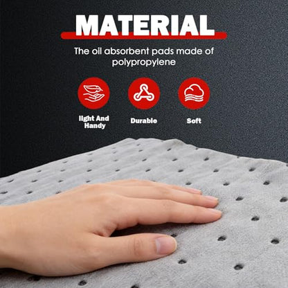 10PCS 13"x10.1" Oil Absorbent Pads for Car,Essential Car Oil Spill Mat Serve to Adsorb Oils & Fluids,Reusable Cars Oils Pads for Garage & Under Vehicles Automotive Accessories