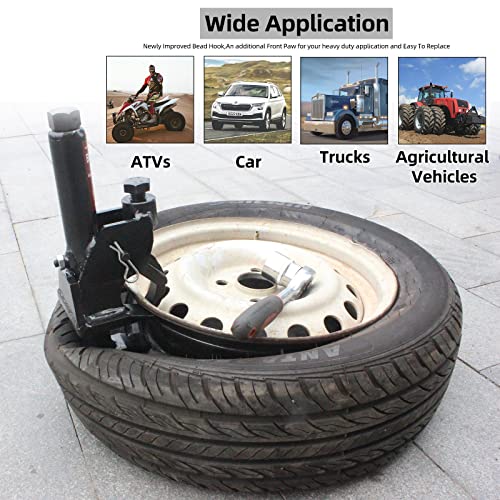 BESTOOL Manual Tire Bead Breaker Tool Adjustable Hammer Tires Changer for ATV Tire Operation - color: black