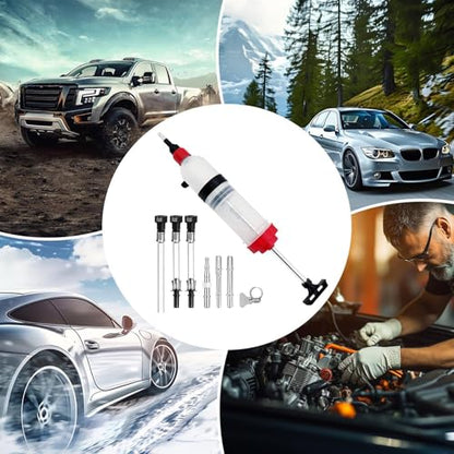 Fluid Pump Automotive - 1.5L PP, Oil Fluid Extractor, Oils Suction Syringe | Leakproof Syringe Filler, Transfer Hand Pump Tool | Automotive Brake Fluids Syringes for Car, Lawn Mower, Engine. - size: 1500ml