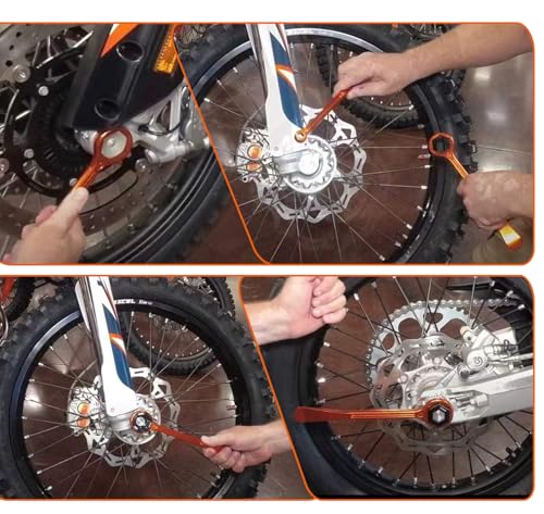 Motorcycle Tire Changing Spoons Lever Iron Tool Wrench Set Tire Repair Tool | Combo Axle Tire Wrench Kit 10MM/0.39'' 13MM/0.51'' 22MM/0.87'' 27MM/1.06'' 32MM/1.26'' For MX Motocross Pit Bikes
