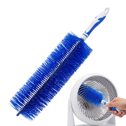 Fan Cleaning Brush, 2026 New Bendable Microfiber Head Dusting Brushes, Reusable Fan Cleaner Brush Dust Remover for Electric Fans, Air Conditioning, Car Vents and Blind，Blue：48cm - color: Blue, size: 48cm