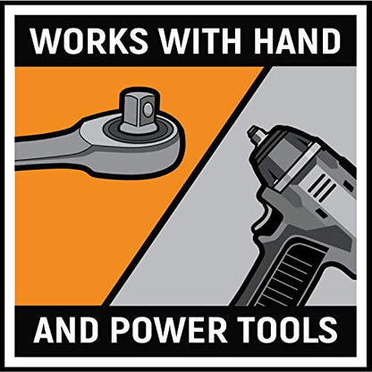 GEARWRENCH 3/8" Drive Bolt Biter Impact Extraction Socket 12mm - 84763 - size: 3/8 Drive, 12mm, style: METRIC