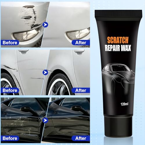 2Set Scratch Remover For Vehicles, 2026 New Car Scratch Remover Wax, Car Scratch Repair Paste For Deep Scratches, Universal Car Scratch Removal Wax With Wipe And Sponge