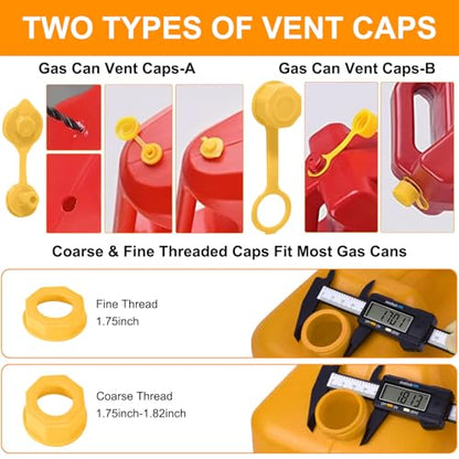 19-Piece Automotive Funnel Set with Fuel Can Spout Replacement – Long Neck Oil Funnel & Plastic Fuel Funnel for Transferring Fuel, Oil, Coolant, Motor Oil, Water