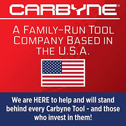CARBYNE 9-Piece SAE Stubby Low Profile Hex (Allen) Bit Socket Set, 1/8 to 9/16 in., S2 Steel, Super Short Allen Sockets, Dual Drive Internal Square and External Hex for Tight Confined Spaces - size: SAE Hex