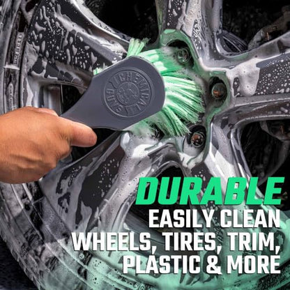 Chemical Guys, 17-Piece Car Detailing Kit, Interior, Wheel & Wash Cleaners | Takes a neglected car from grimy to detailed inside and out; the brushes reach vents, seams and lug nuts by hand
