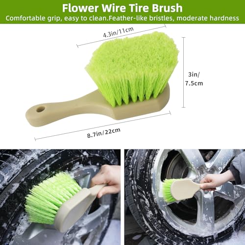 62" Car Wash Brush with Long Handle, Car Wash Kit Include Microfiber Cleaning Mop, Wheel Brush, Windshield Window Squeegee, Towel, Detail Brush, Storage Bag, for Cleaning Cars, RV, Truck, Boat - size: 15 Pack