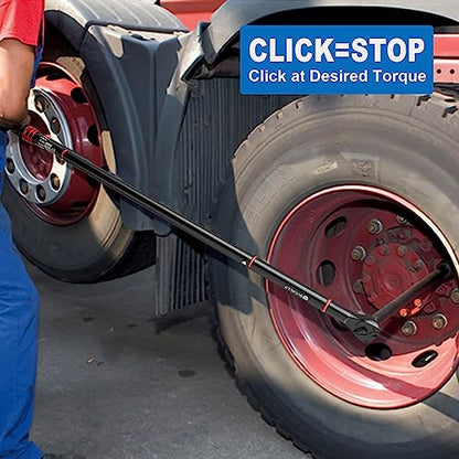 SUERCUP 3/4-inch Drive Click Torque Wrench,150-1000ft.lb/203.3-1355Nm | ±3% Accuracy, Heavy Duty Torque Wrench, Professional, Dual Direction, 48-Tooth, for Wind Turbines, Dockyards, Truck Repair - size: 3/4" 150-1000Ft.Lb/203.3-1355N.m
