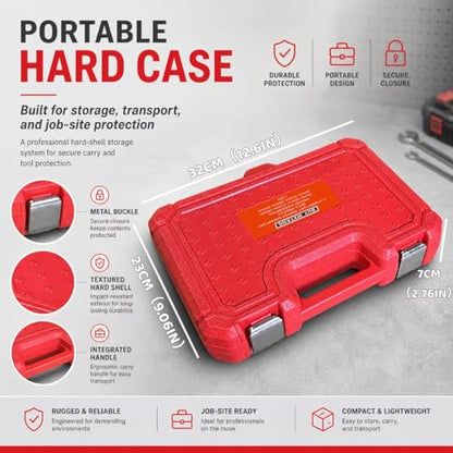 8PCS 1/2"Impact Socket Set Metric,29mm,30mm,32mm,34mm,35mm,36mm,38mm,39mm, Axle Nut Impact Socket Set L90, 12 Point CR-MO - size: 12 Point 8PCS 1/2" Socket Set Metric