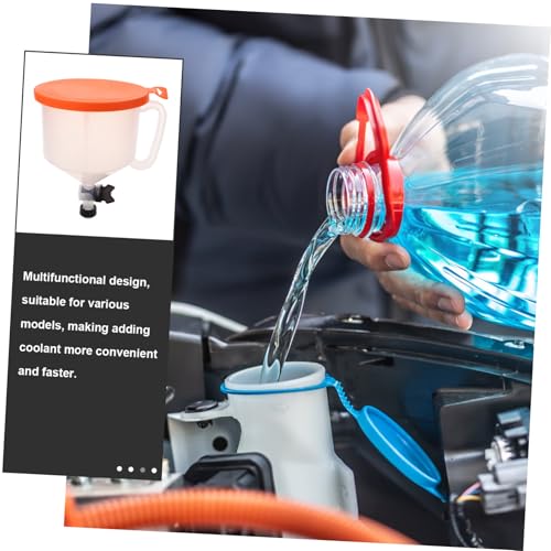 1set Spill Coolant Funnel Kit Radiator Filling Tool for Efficient Coolant Handling Easy Operation and Organized Workspace for Car Maintenance