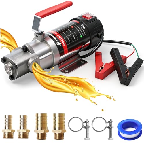 24V 100W Electric Oil Extractor Pump, 3.2GPM High Flow Gear Oil Change Pump, Transmission Fluid Pump for Engine Oil, Viscous Liquids, Lubricant, Extended Motor & Enlarge Pump Head - color: Single Pump