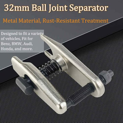32mm Ball Joint Separator Tool Ball Joint Removal Tool Compatible with Audi, Benz, Mazda and More