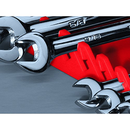 Ernst Manufacturing 5044-Red Gripper Wrench Organizer, 6 Tool, Red - color: Red, size: 6 Tool, style: Standard