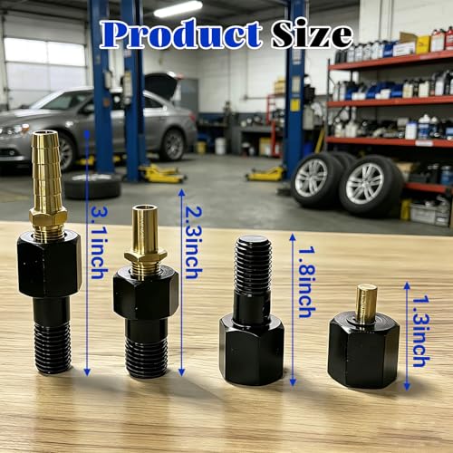 Fuel System Test Fitting Adapter Kit for 5.9L Cummins Diesel, High Pressure Leak Detection Tool Set Compatible with 9011 9012 9013 9014