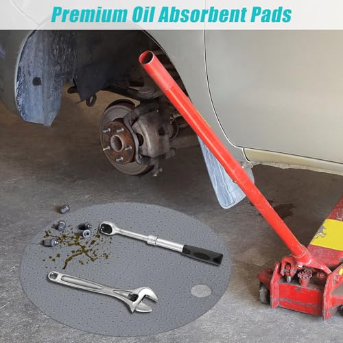 Drum Top Absorbent Pads for 55 Gallon Barrel 15 Pcs, Water Absorbent Mat Oil Spill Mat for Oil-Based & Water Based Fluids Oil Absorbent Mat