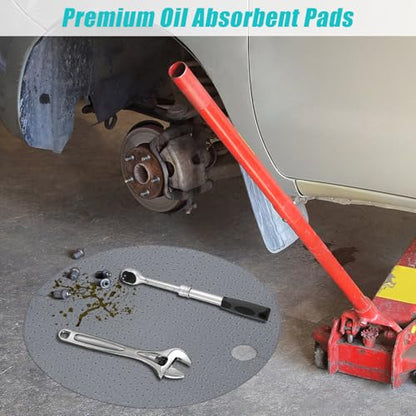 Drum Top Absorbent Pads for 55 Gallon Barrel 15 Pcs, Water Absorbent Mat Oil Spill Mat for Oil-Based & Water Based Fluids Oil Absorbent Mat