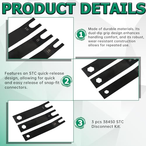 3-piece 38450 disconnect kit, Suitable for Case International and tractors. | compatible with GM vans with Allison transmission cooler piping and Ford 6.0L/7.3L high-pressure oil lines.
