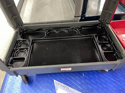 Protoco 3015 Utility Cart Bottom Tray with 10 Compartments Oil Filter Holder, 16-Inch x 29-Inch x 1/2-Inch - style: 3015