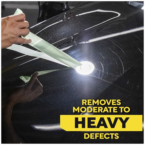 Meguiar’s Mirror Glaze M105 Ultra-Cut Compound, Car Rubbing Compound for Removing Scratches and Heavy Swirls While Adding Shine, Safe and Effective on All Glossy Car Paint and Clear Coats, 8 oz - size: 8 Oz, style: Ultra-Cut Compound