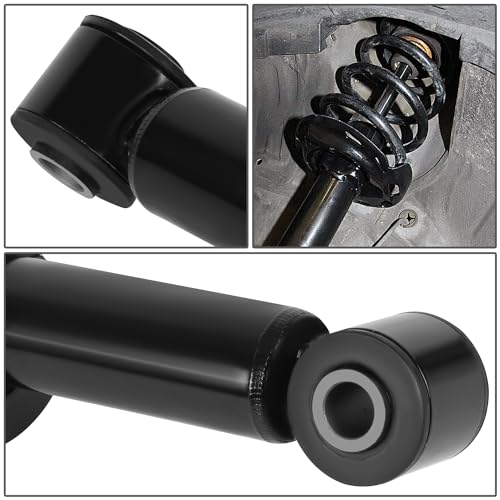 Auto Dynasty Pair of Front Coil Spring Shock Strut Mount Assembly and Rear Struts Shock Absorber Compatible with Ford F150 Lincoln Mark LT RWD 2004-2014, Matte Black Powdercoat