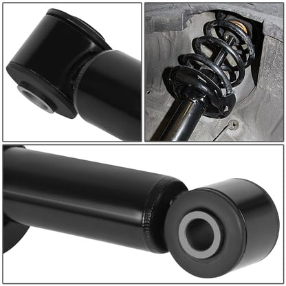 Auto Dynasty Pair of Front Coil Spring Shock Strut Mount Assembly and Rear Struts Shock Absorber Compatible with Ford F150 Lincoln Mark LT RWD 2004-2014, Matte Black Powdercoat