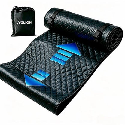 Rolling Creeper Mat, Upgraded Heavy-Duty Thick Reinforced | 2.5Lbs, for Low Clearance, Foldable, Under Car Repair, Portable Storage Bag, Portable Mechanics Mat, Cool Gifts, 60"x28"