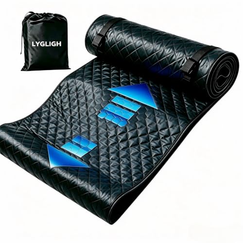 Rolling Creeper Mat, Upgraded Heavy-Duty Thick Reinforced | 2.5Lbs, for Low Clearance, Foldable, Under Car Repair, Portable Storage Bag, Portable Mechanics Mat, Cool Gifts, 60"x28"