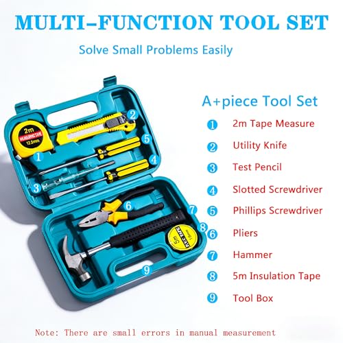 Car Emergency Kits for Vehicles with Jumper Cables Automotive Safety Kits | Roadside Emergency Car Kit headlamp, Reflective Triangle, Safety Hammer, Folding Shovel, Ideal Gifts for New Drivers - size: 84-xx