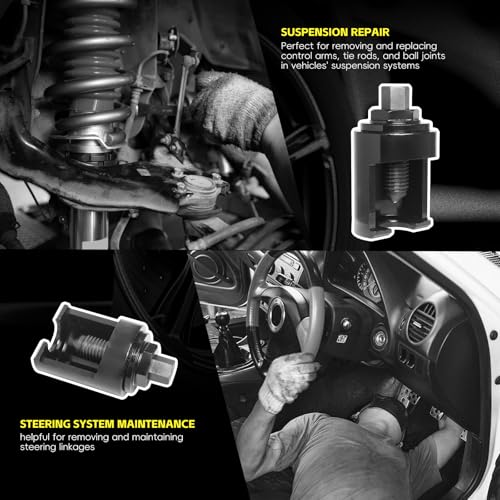 Truck Ball Joint Separator, 36mm Forks Ball Joint Puller, Heavy Duty Universal Ball Joint Removal Tool, 1 Pc Molding, Top Bead Design Suitable for Truck, Semi-Truck and Bus
