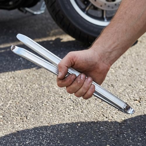 Fasmov 16" Tire Iron Spoons, 3 Pcs Spoon Lever Bar Kit, Heavy Duty Changing Tool, Repair Removal Kit for Motorcycle Bike Bicycle Scooter Mower ATV