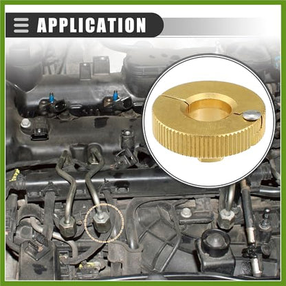 Universal 3/8 Oil Fuel Line Disconnect Tool, Transmissions Radiators Oil Cooler Lines Disconnect Tool, 3/8 Inch, Aluminium, 22930, Gold Tone Replace Parts Vehicle Components